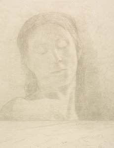 Lukkede Øjne af Odilon Redon