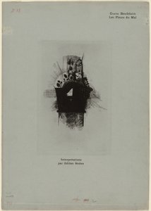 Cover/frontstykke til Les Fleurs du Mal, plade 1 af 9 af Odilon Redon