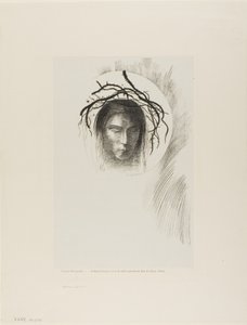 Dagen viser sig endelig,...og i selve solens skive skinner Jesu Kristi ansigt, plade 24 af 24 af Odilon Redon