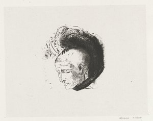 Den idealistiske bevægelse i maleriet Le mouvement idealiste en peinture af Odilon Redon