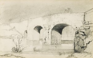 Tegning fra et album med titlen "Baskerlandet", 1862-63 af Odilon Redon