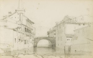 Tegning fra et album med titlen "Baskerlandet", 1862-63 af Odilon Redon