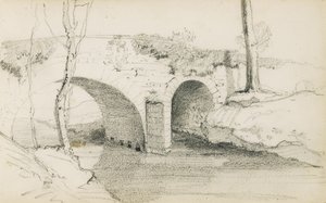 Tegning fra et album med titlen "Baskerlandet", 1862-63 af Odilon Redon
