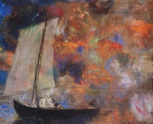 Flower Clouds, ca. 1903 (pastel på papir) af Odilon Redon