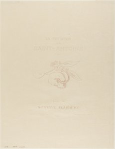 Frontispice/Titelplade til Tentation de St. Antoine af Odilon Redon