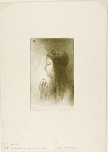 Frontispice for Chevaleries Sentimentales af Ferdinand Hérold, 1893 af Odilon Redon
