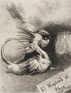 Frontispice til El Moghreb al Aksa af Edmond Picard af Odilon Redon