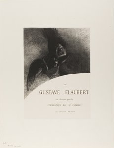 Frontispice til A Gustave Flaubert (Til Gustave Flaubert) af Odilon Redon