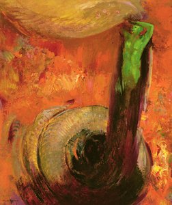 Grøn Død, ca. 1905 af Odilon Redon
