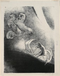 He Falls Head Foremost Into the Abyss, plade 17 af 24 af Odilon Redon