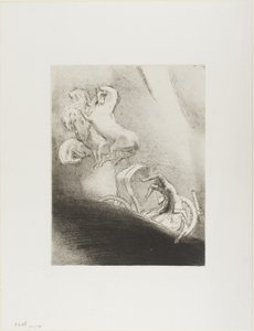 He Falls Head Foremost Into the Abyss, plade 17 af 24 af Odilon Redon