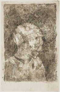 Hovedet af en ung pige (forfatterens titel) af Odilon Redon