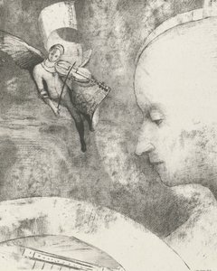 Himmelsk kunst, 1894 (tryk) af Odilon Redon