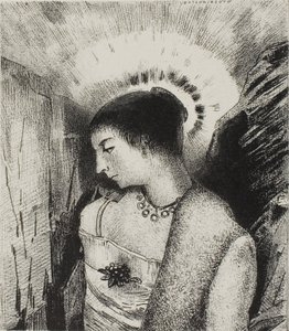 Her er den gode gudinde, bjergenes Idaean Mother, plade 15 af 24 af Odilon Redon