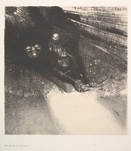 Hæslige larver, 1896. af Odilon Redon