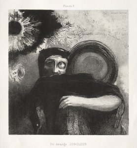 Homage to Goya: A Strange Jonglør, 1885. af Odilon Redon