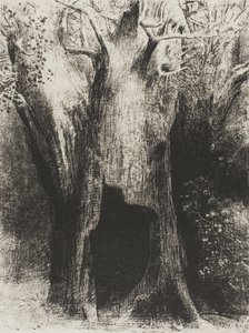 Jeg kastede mig ud i ensomhed. I Dwelt in the Tree behind Me, plade 9 af 24 af Odilon Redon