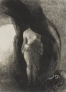 Jeg er stadig den store Isis! Ingen har nogensinde løftet mit slør! My Offspring is the Sun!, plade 16 af 24 af Odilon Redon
