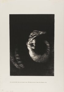 Det er en kranie beklædt med roser... af Odilon Redon