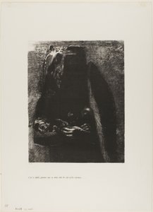 Det er Djævelen, der bærer de syv dødssynder under sine to vinger, plade 2 fra The Temptation of Saint Anthony (1. serie) af Odilon Redon