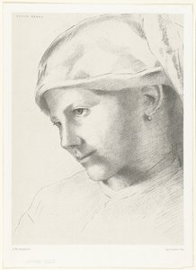 Ung pige Ung pige (titel på objekt) af Odilon Redon