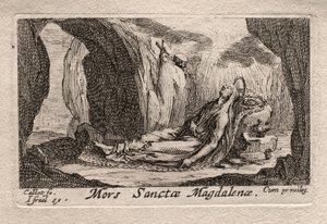 The Penitents: Death of Ste. Madeleine af Odilon Redon