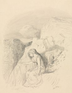 Melankoli, ca. 1868. af Odilon Redon