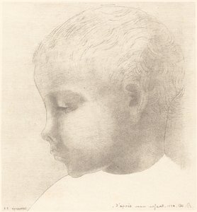 Mon Enfant (mit barn) af Odilon Redon