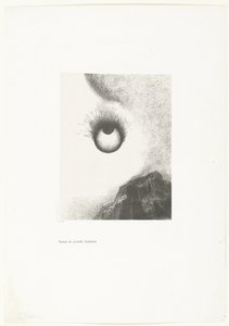 Flammende øjne overalt Partout des prunelles flamboient (titel på objekt) Tentation de Saint-Antoine (1) (serietitel) Temptation of Saint Anthony (serietitel) af Odilon Redon