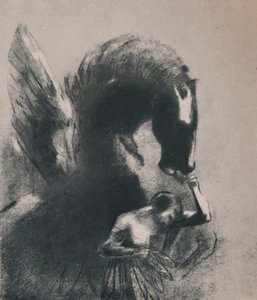 Pegasus Captive, 1889, 1946. af Odilon Redon