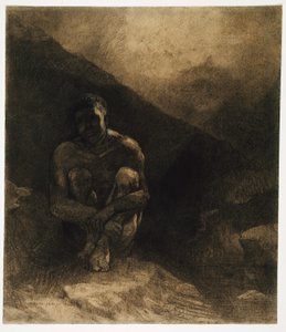 Det primitive menneske af Odilon Redon