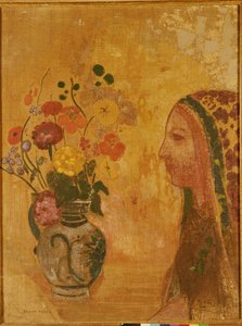 Profil af en kvinde af Odilon Redon