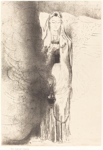 Så tog englen røgelseskaret (Og englen tog røgelseskaret) af Odilon Redon