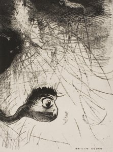 St. Anthony: "Et sted må der være urformer, hvis kroppe kun er billeder", plade 4 af 6 af Odilon Redon