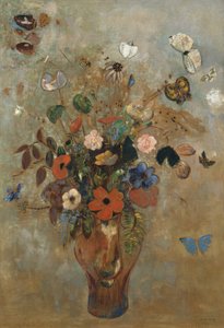 Stilleben med blomster, 1905. af Odilon Redon