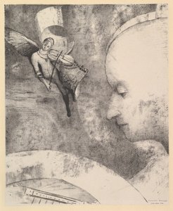 Den himmelske kunst, 1894. af Odilon Redon