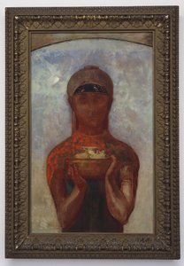 The Cup of Mystery, eller Sibyl, ca. 1890 af Odilon Redon