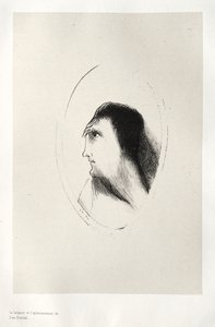 The Haunted House: The Width and Flatness of the Frontal [Bone], 1896. af Odilon Redon