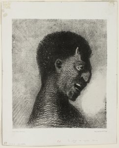 Satyren med det kyniske smil, plade 5 af 8 fra "Les Origines" af Odilon Redon