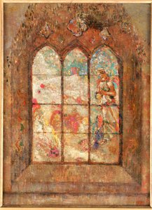 Glasmosaikvinduet af Odilon Redon