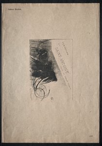 The Temptation of Saint Anthony First Series: Cover, 1888. af Odilon Redon