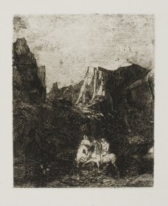 De to små ryttere af Odilon Redon