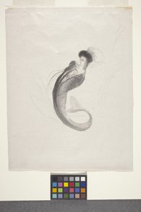 Uden titel (litografi på kinesisk volant papir) af Odilon Redon