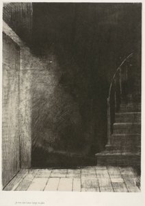 Vi så begge et stort blegt lys, plade 2 af 6 af Odilon Redon