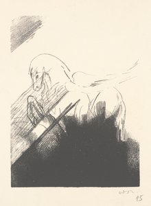 Bevinget Hest af Odilon Redon