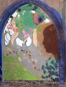 Kvinde ved vinduet, 1903-1908. af Odilon Redon