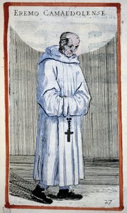 Eremit camaldulus. Stik i O. Fialetti. 16. århundrede.