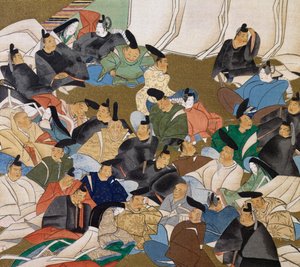 36 digtere, maleri på papir af Ogata Korin (1658-1716), Japan, Edo-perioden
