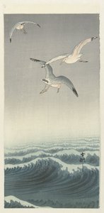 Tre måger af Ohara Koson