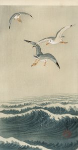 Måger til søs af Ohara Koson